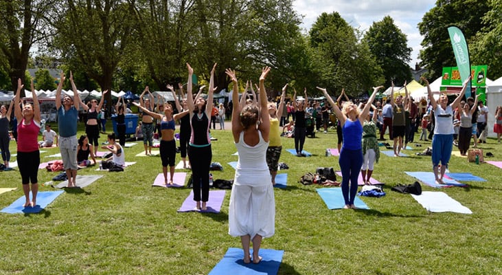 exeter yoga in the park